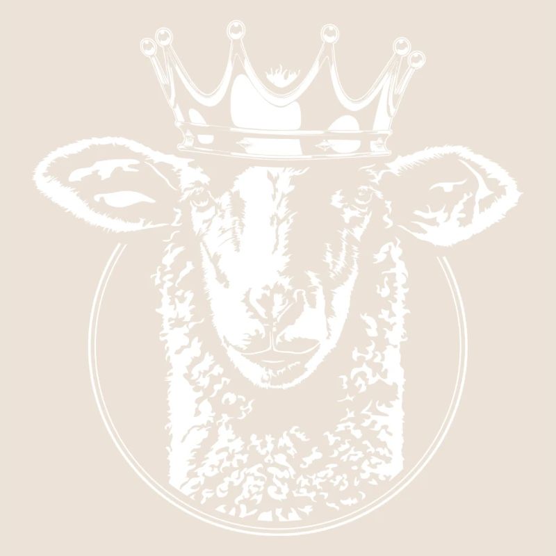 SHEEP with crown funny sheep Wilsign's shepherd