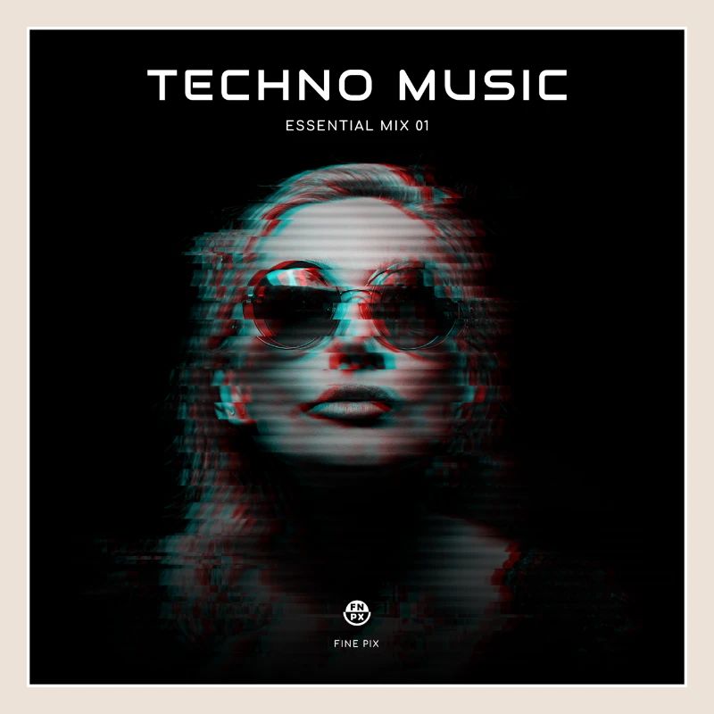 Glitch de musique techno