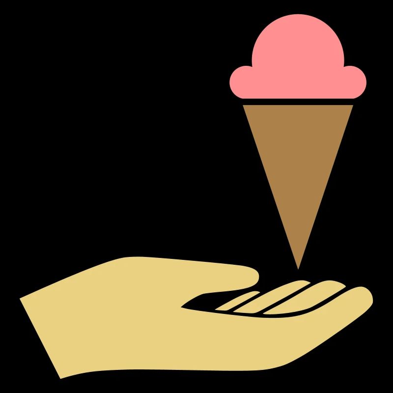 La main atteint la glace