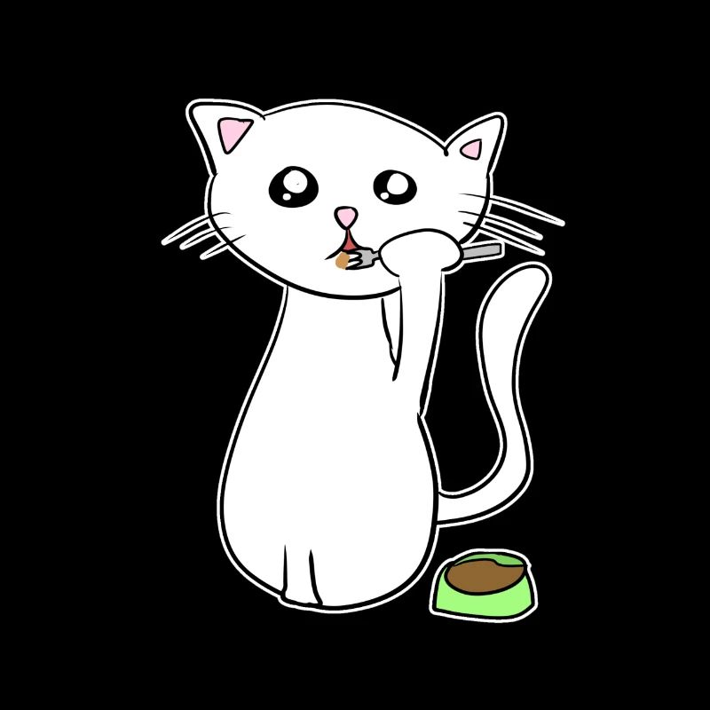 katze essen symbol haustier