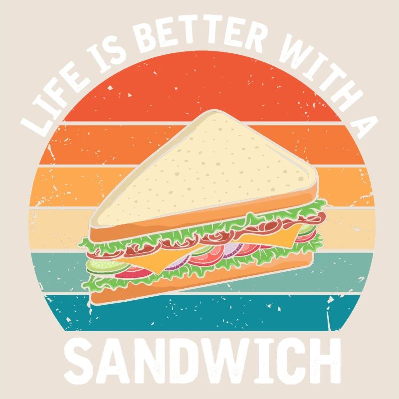 Leben ist Besser mit Sandwich Essen BBQ