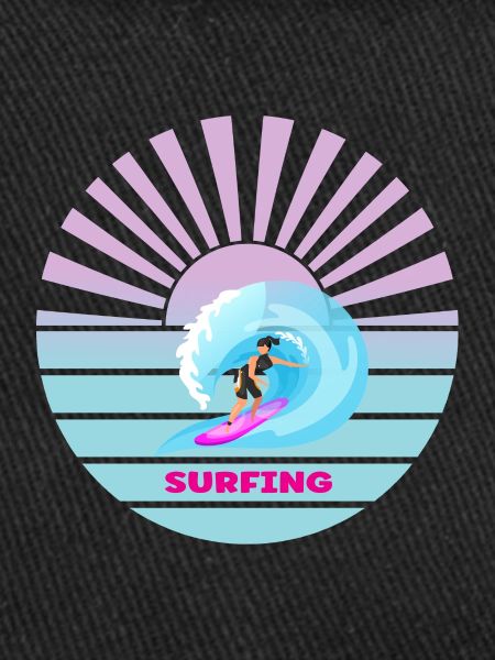 Surfing sunset waves