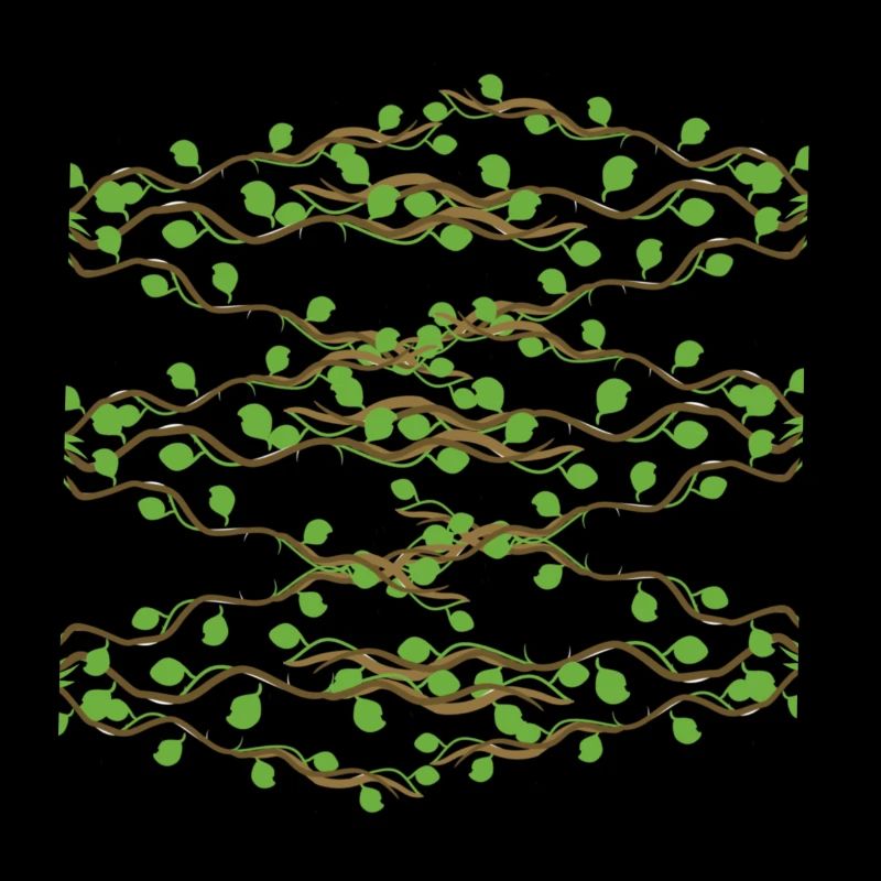 Symbole de branches de motif de feuilles