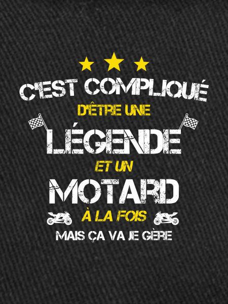 Légende motard humour