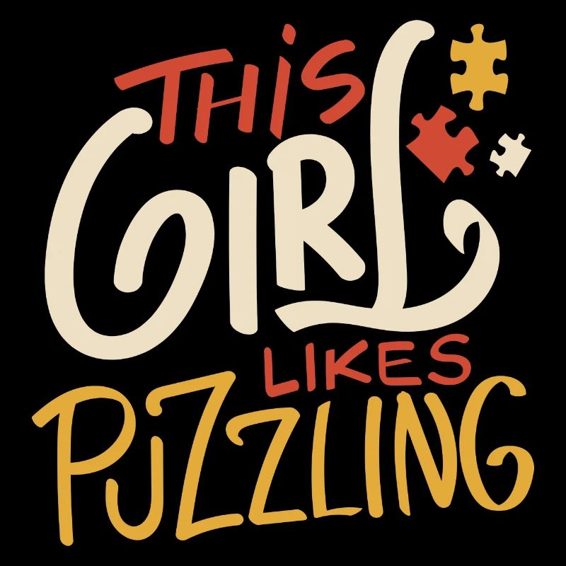 Fille aime le dicton mignon Puzzle Maître