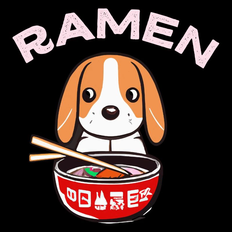 Ramen Lover Beagle Japan Dog Gift Retro