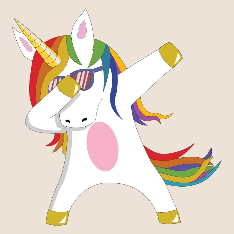 Dabbing Unicorn Geschenkidee dabbendes Einhorn Dab