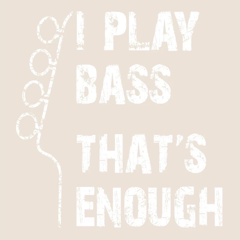 Je joue de la basse c’est assez