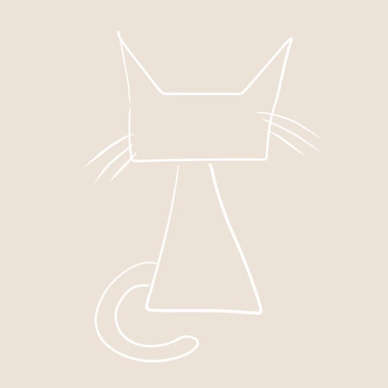 Cat Cartoon Symbol Angular Animal