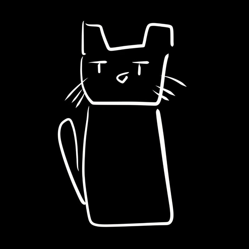 Katze Symbol cartoon tier