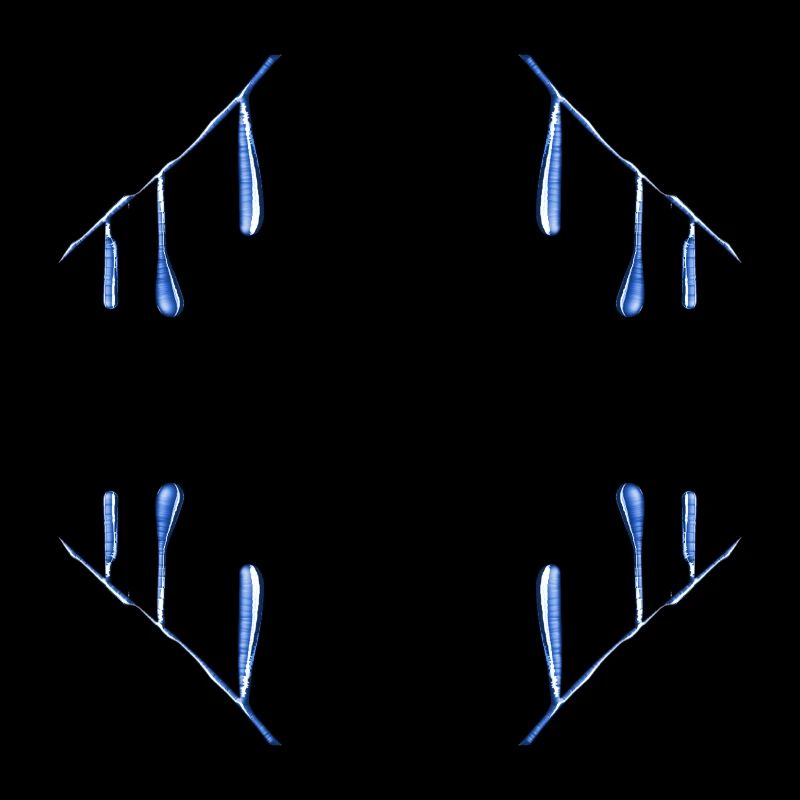 goutte de motif bleu
