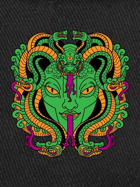 Medusa Face Snake Femme