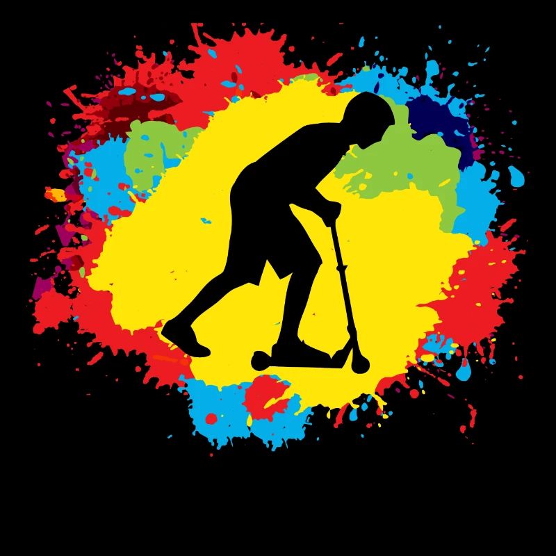 Stunt Scooter Freestyle Scootering Riding Colorful