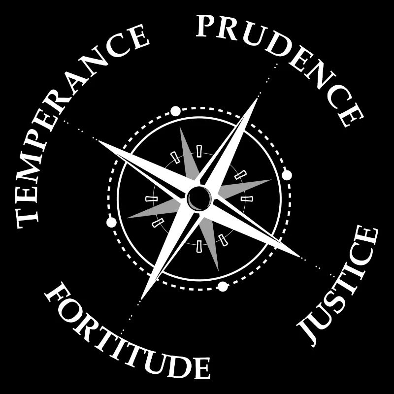 4 Vertus Tempérance Prudence Justice Fortitude