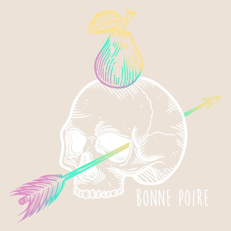 Skull pear white