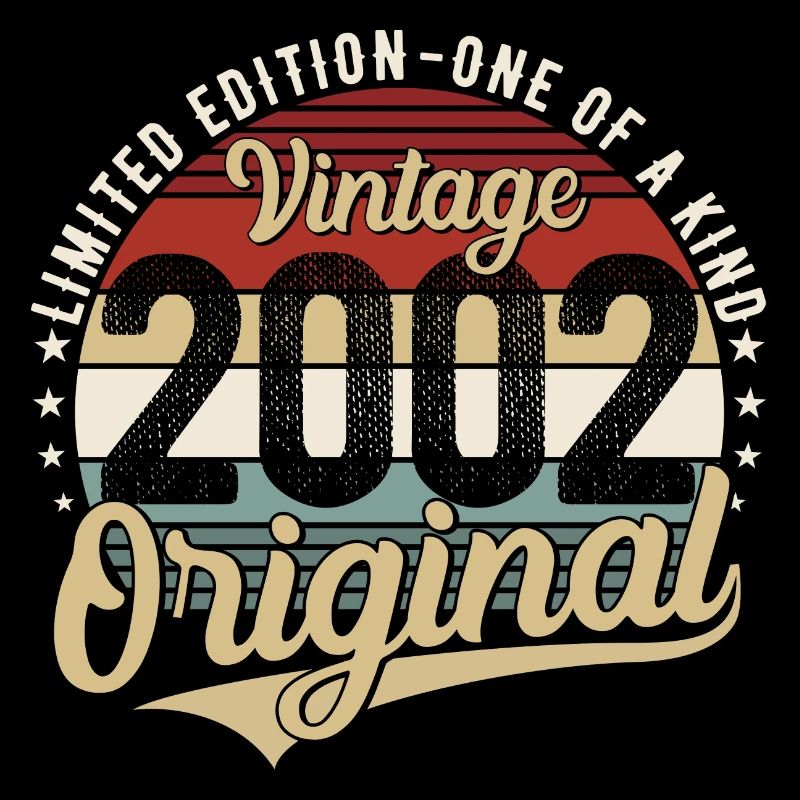 2002 Born Vintage Birthday Retro