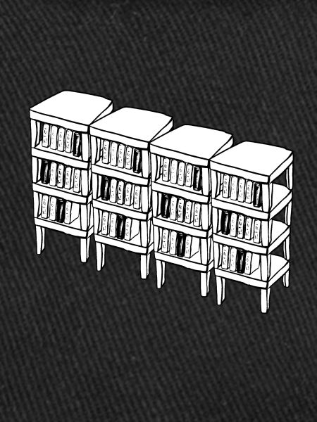 Bookcase reading books