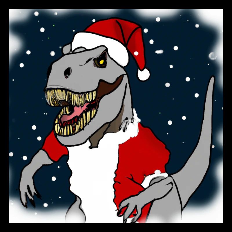 A T-Rex dans le rôle du Père Noël #1