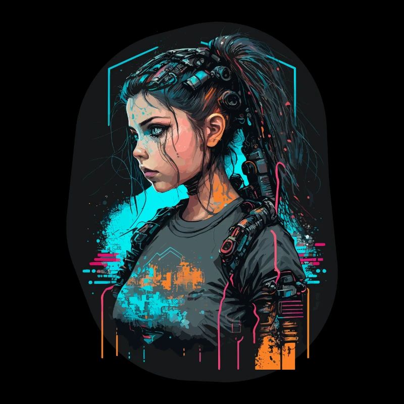Magnifique illustration numérique d’une belle