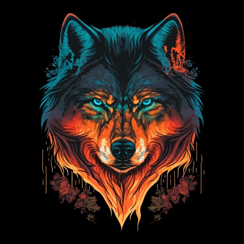 Wolf Illustration for every Forest Lovers
