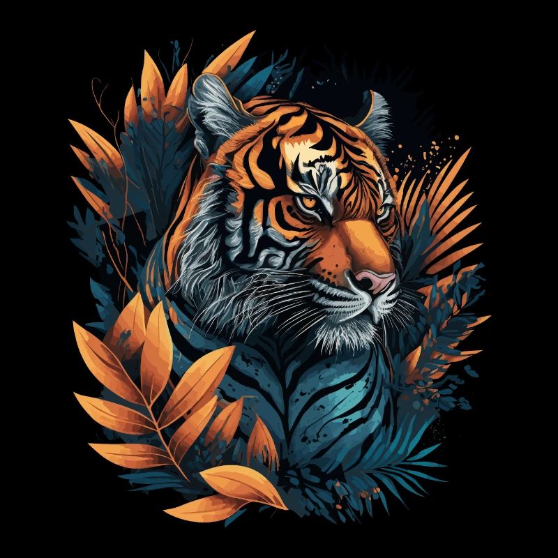 Tigre dans la jungle