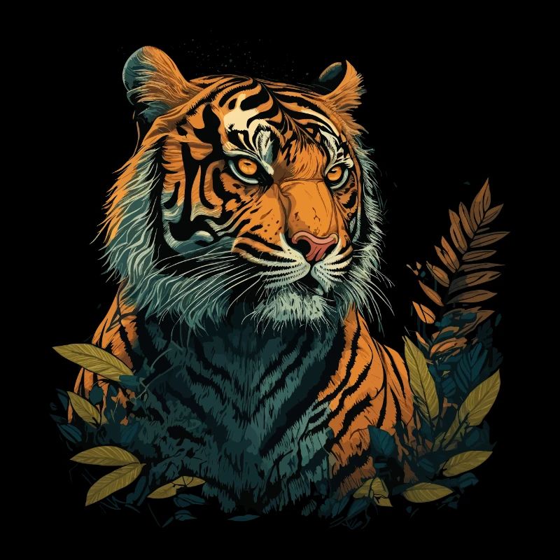 Tigre à la recherche d’une proie