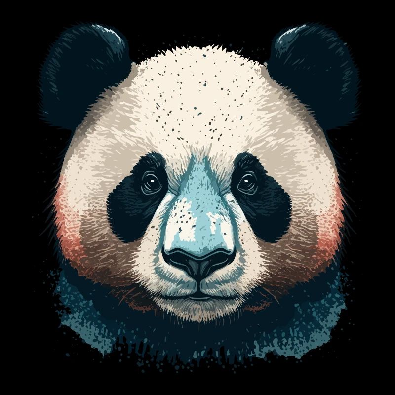 Panda-Gesicht