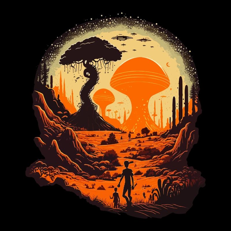 Monde extraterrestre étrange