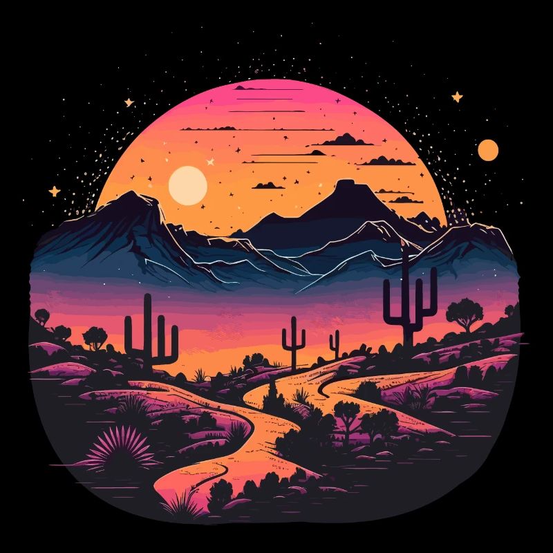 Synthwave Desert