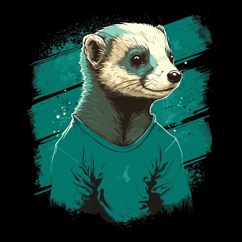 Furet avec chemise