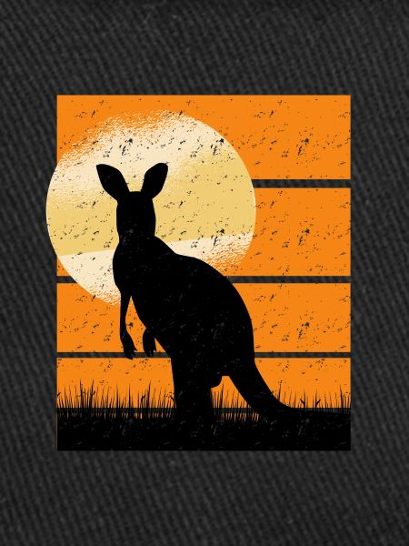 Cangaroo in Sunset retro