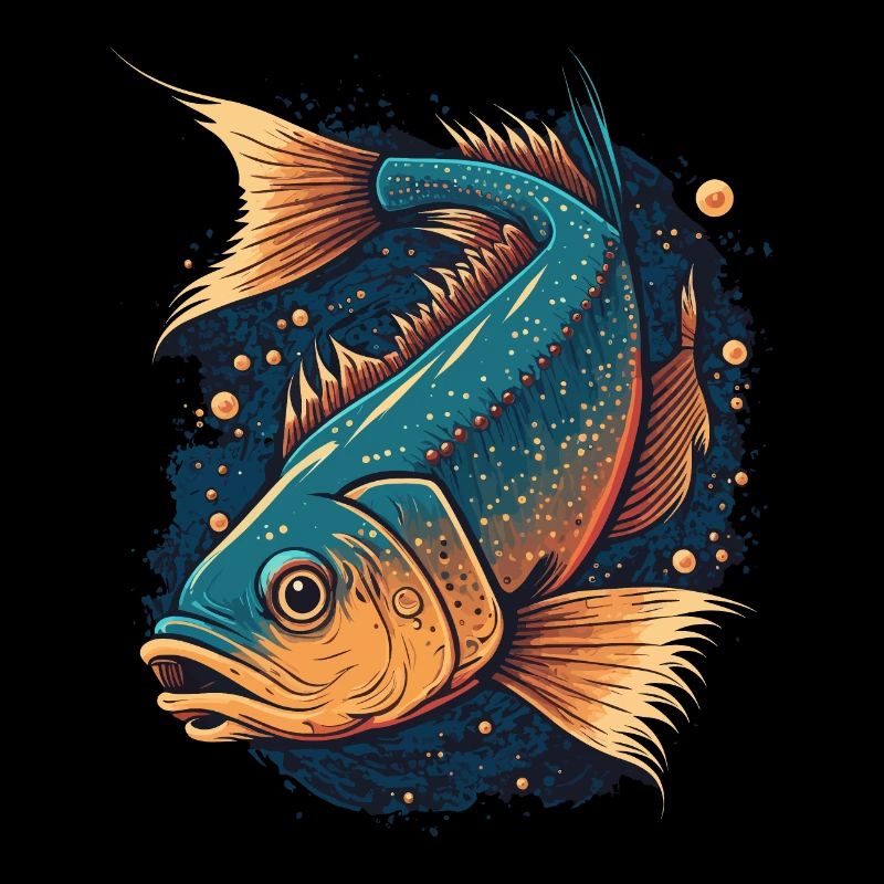 Peinture de poissons