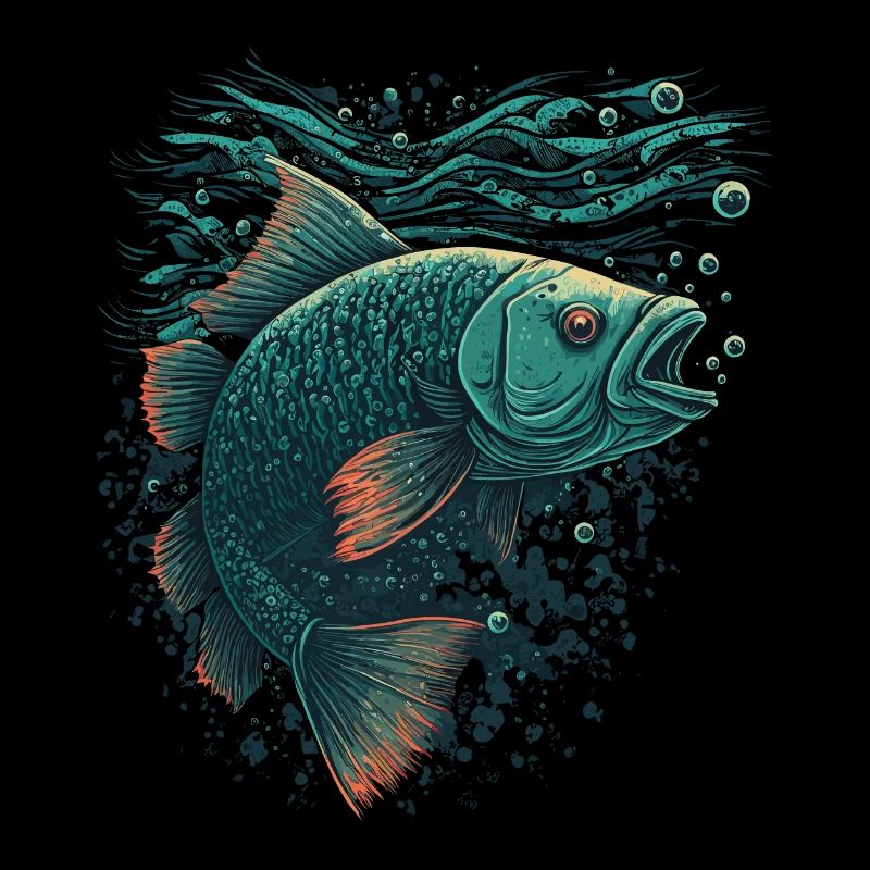 Fisch mit offenem Maul