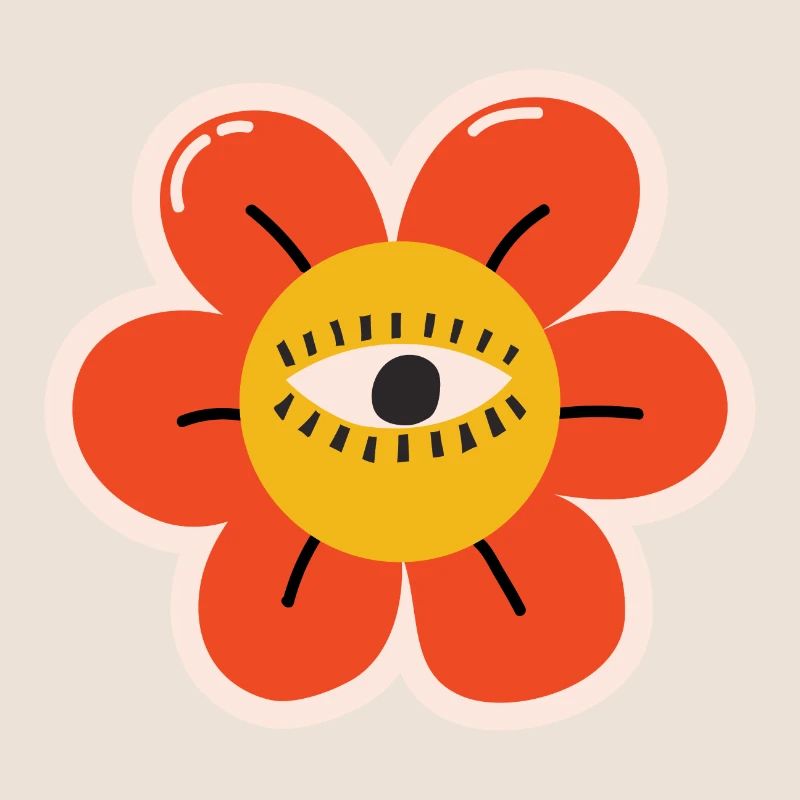 Dessin animé de fleurs