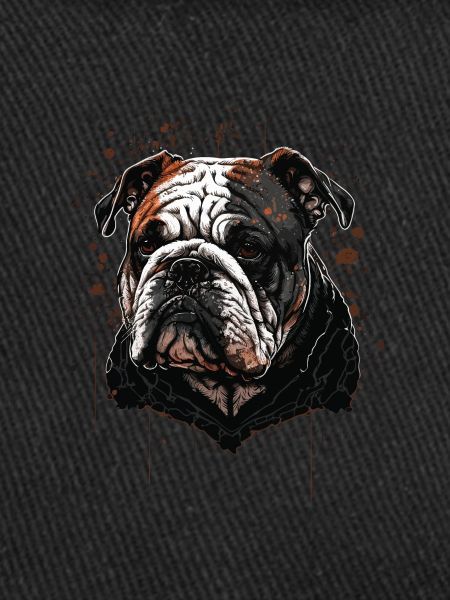 Tête de bouledogue noir