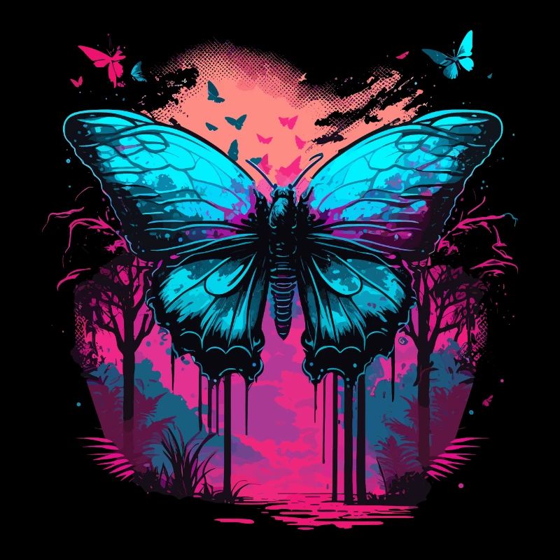 Vaporwave Dreams Papillon