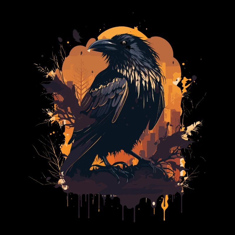 Silent Watcher Krähe