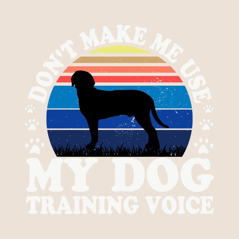 Austrian Black And Tan Hound Dog Silhouette Retro