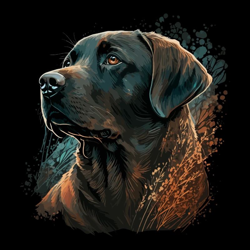 Awesome Labrador Retriever Illustration
