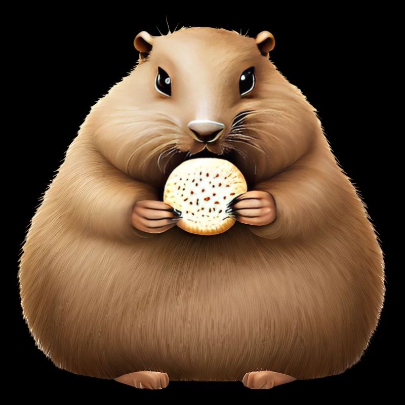 Groundhog mit Cracker