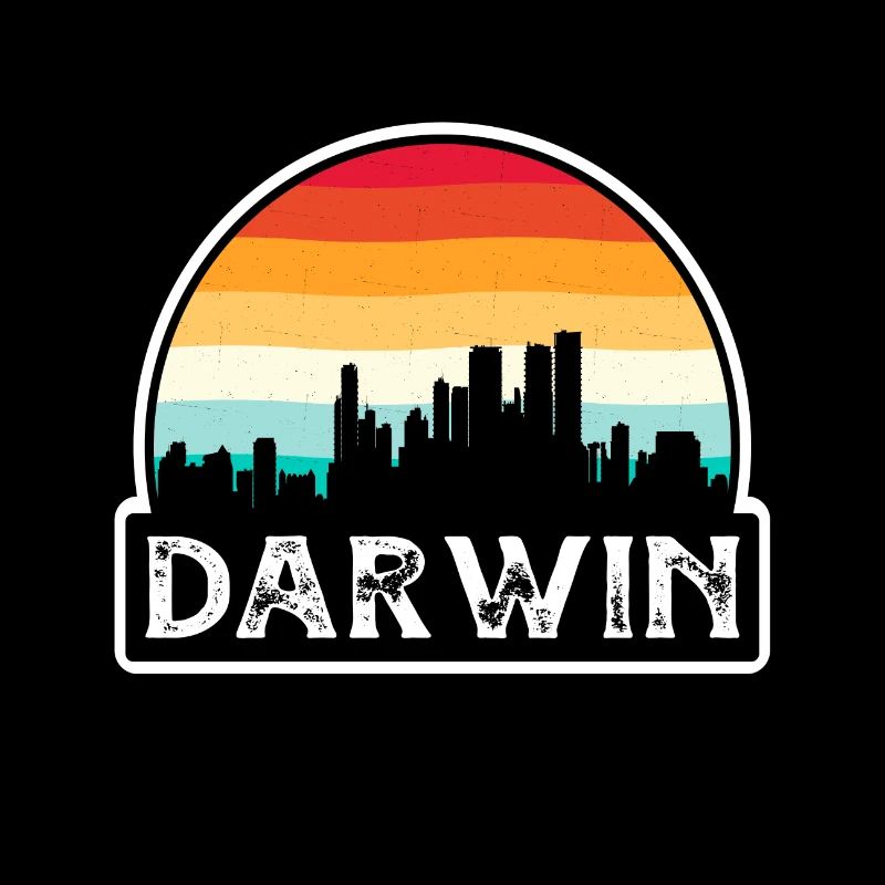 Darwin Australie Flag Skyline Souvenir de voyage