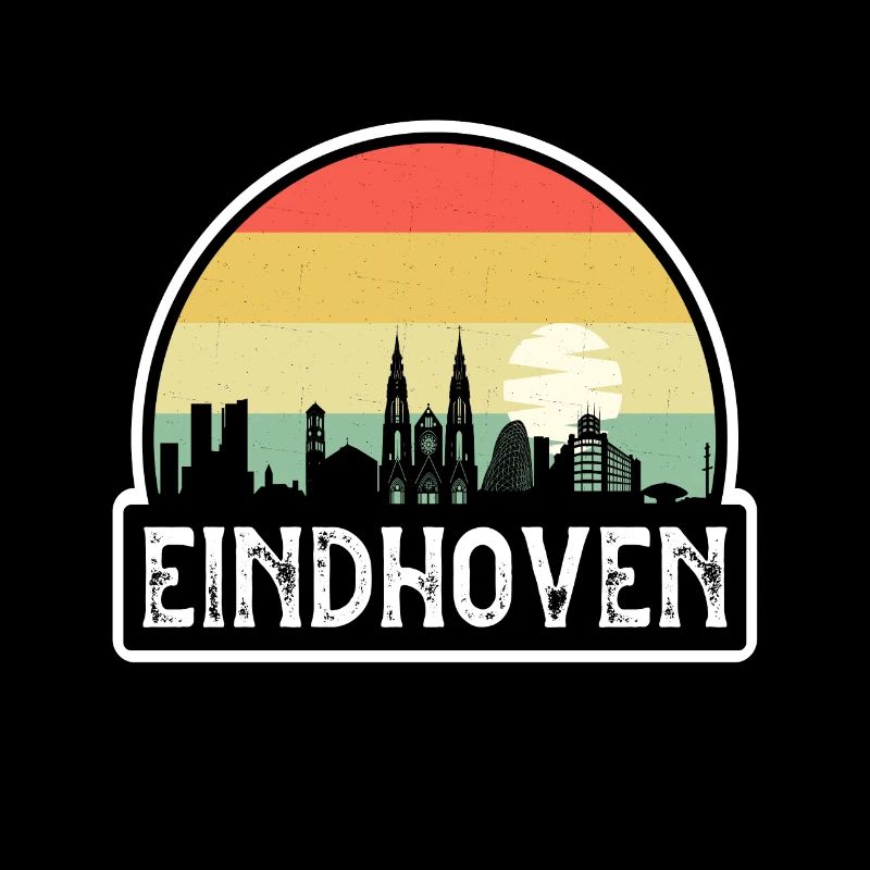 Eindhoven Pays-Bas Flag Skyline Souvenir de voyage