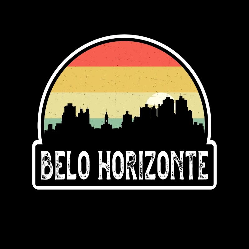 Belo Horizonte Brésil Flag Skyline Souvenir de voyage