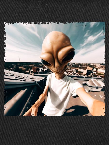 Alien Rooftop Selfie