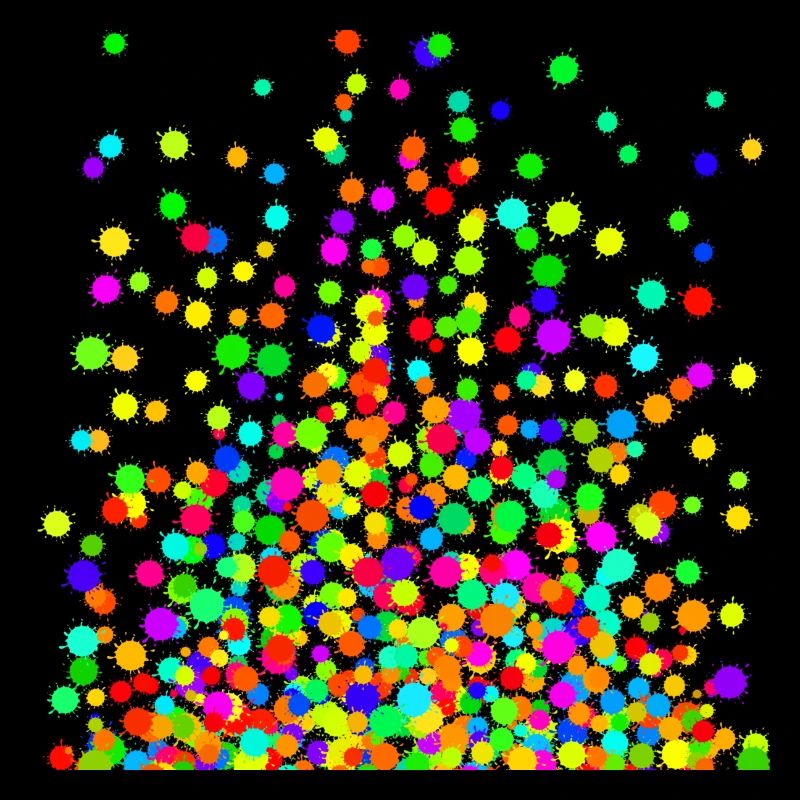 Couleurs d’éclaboussures épineuses