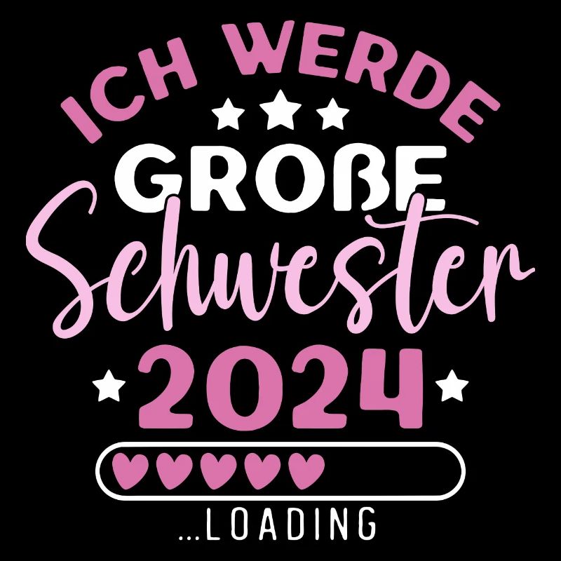 Große Schwester 2024 Mädchen Geschwister Geburt