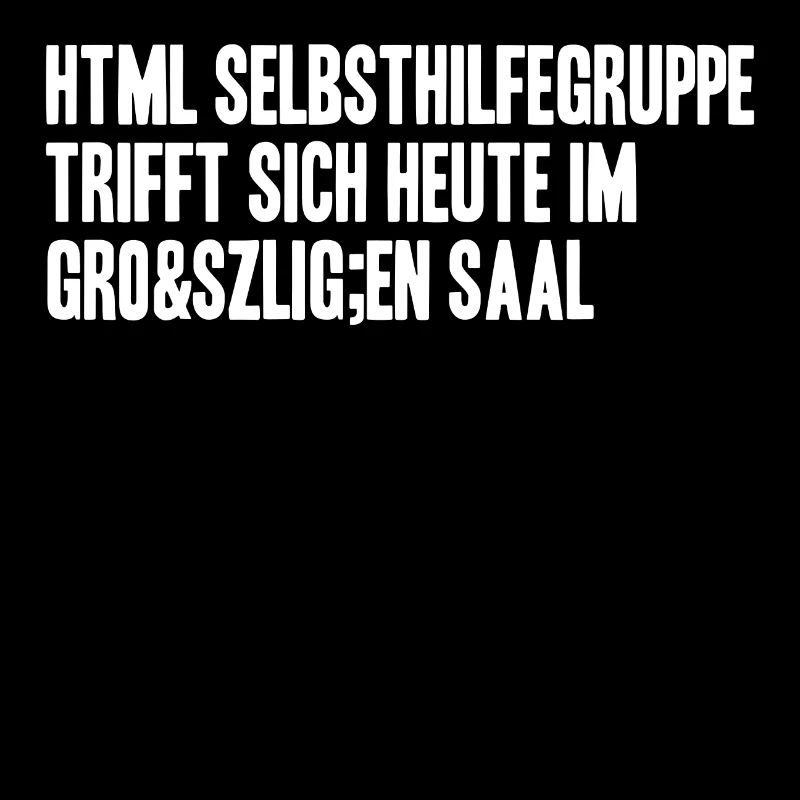 html selbsthilfegruppe heute im großen Saal