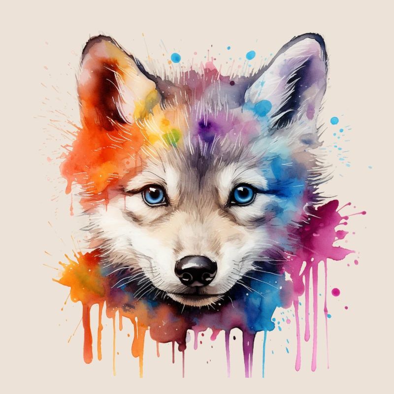 Wolf, grauer Wolf, Wolfsjunges
