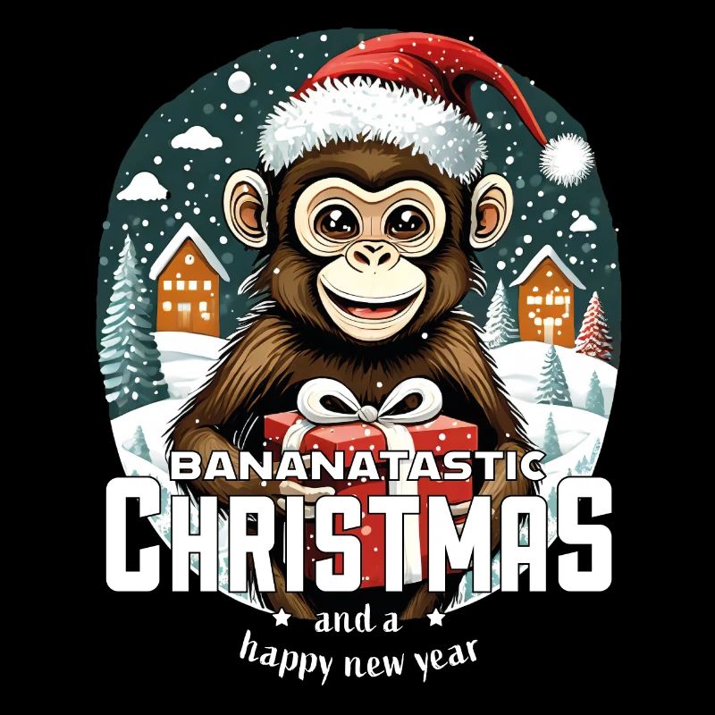 Weihnachtsaffe - Bananatastic Christmas