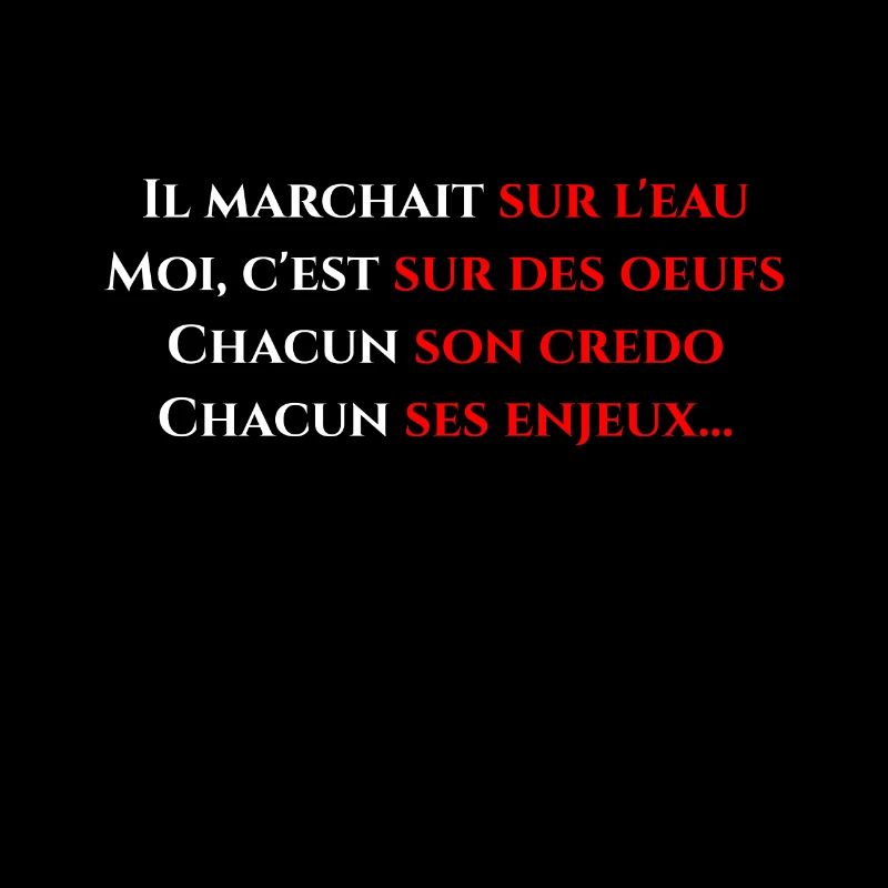 Il marchait sur l'eau - poème